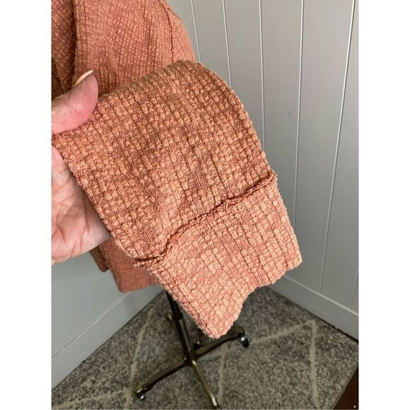 Turo by Vince Camuto Women's Size XL Blush Pink Heavy Weave Knit Cardigan Sweate - Picture 5 of 13